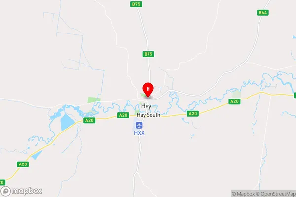 Hay,New South Wales Area Map