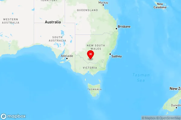 Coree South,New South Wales Region Map