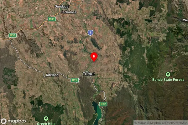 Bombowlee,New South Wales Satellite Map