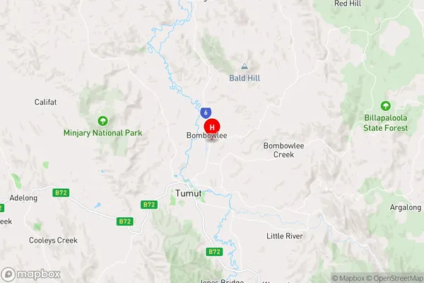 Bombowlee,New South Wales Area Map