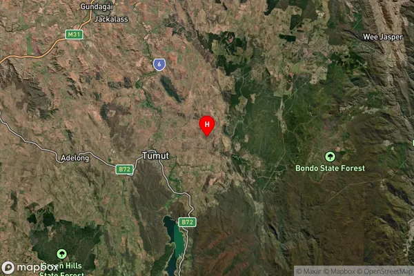 Bombowlee Creek,New South Wales Satellite Map