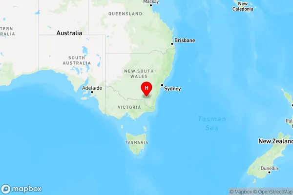 Pinbeyan,New South Wales Region Map