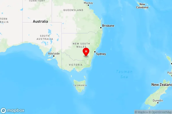 Tumorrama,New South Wales Region Map