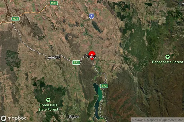 Tumut,New South Wales Satellite Map