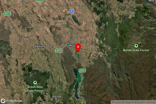 Tumut Plains,New South Wales Satellite Map