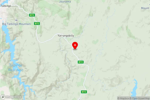 Yarrangobilly,New South Wales Area Map