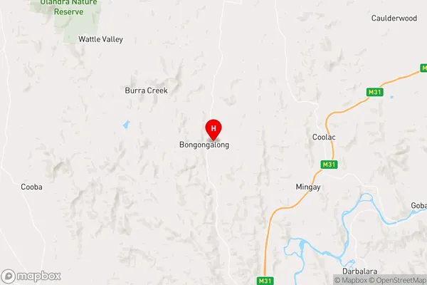 Bongongalong,New South Wales Area Map