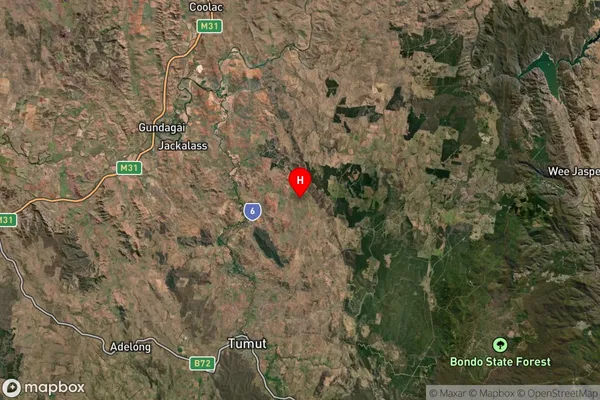 Brungle Creek,New South Wales Satellite Map