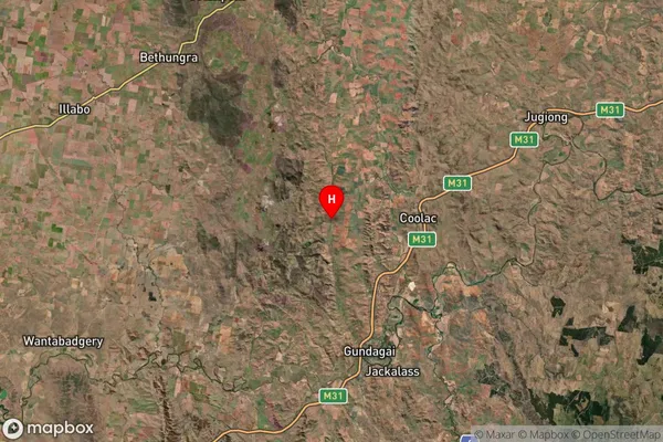 Burra,New South Wales Satellite Map