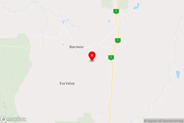 Batchelor,Northern Territory Area Map