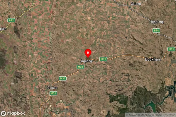 Jugiong,New South Wales Satellite Map