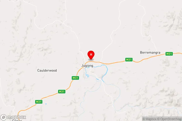 Jugiong,New South Wales Area Map