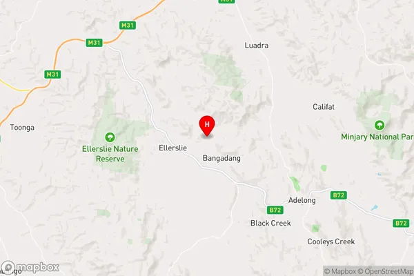 Bangadang,New South Wales Area Map