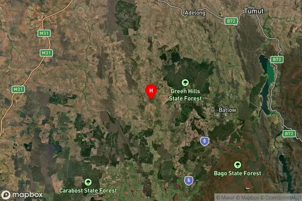 Yaven Creek,New South Wales Satellite Map