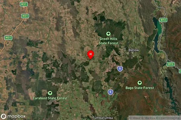 Bago,New South Wales Satellite Map