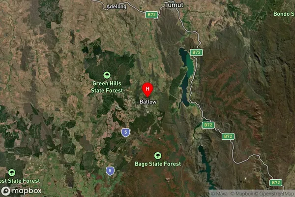 Batlow,New South Wales Satellite Map