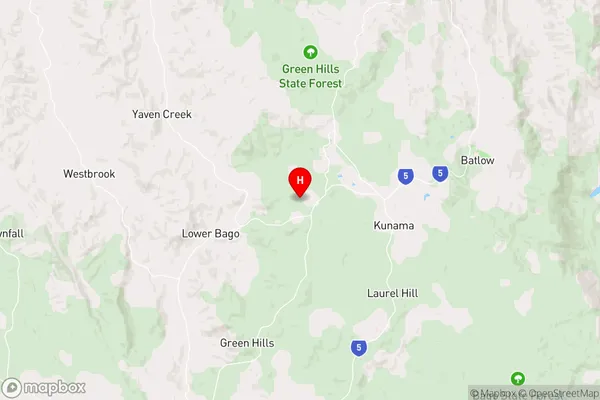 Green Hills,New South Wales Area Map