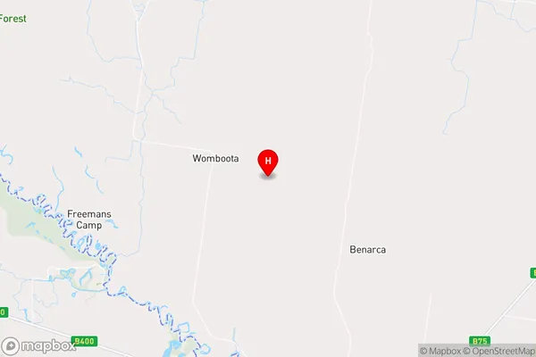 Womboota,New South Wales Area Map