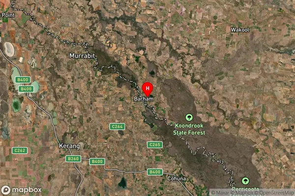 Barham,New South Wales Satellite Map