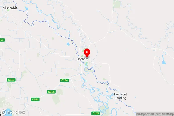 Barham,New South Wales Area Map