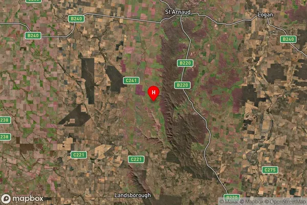 Winjallok,Victoria Satellite Map