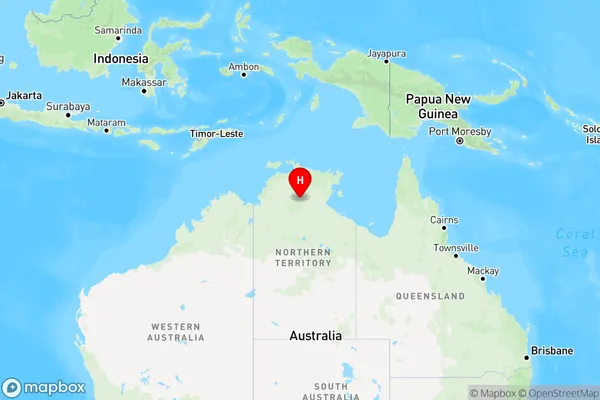 Beswick,Northern Territory Region Map