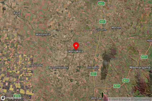 Walla Walla,New South Wales Satellite Map