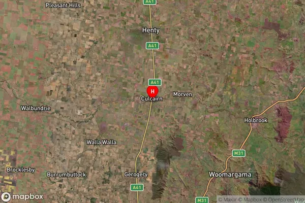 Culcairn,New South Wales Satellite Map