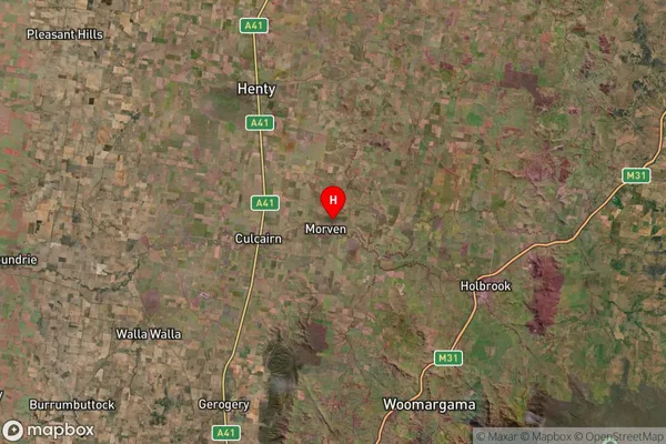 Morven,New South Wales Satellite Map