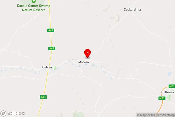 Morven,New South Wales Area Map