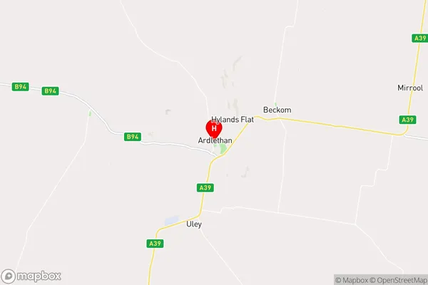 Ardlethan,New South Wales Area Map