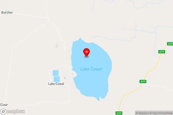 Lake Cowal,New South Wales Area Map