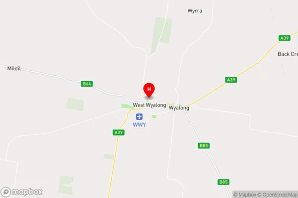 West Wyalong,New South Wales Area Map