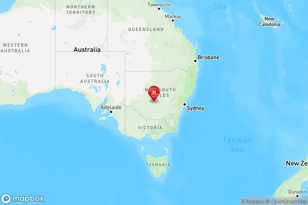 Monia Gap,New South Wales Region Map