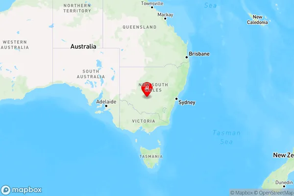 White Top,New South Wales Region Map