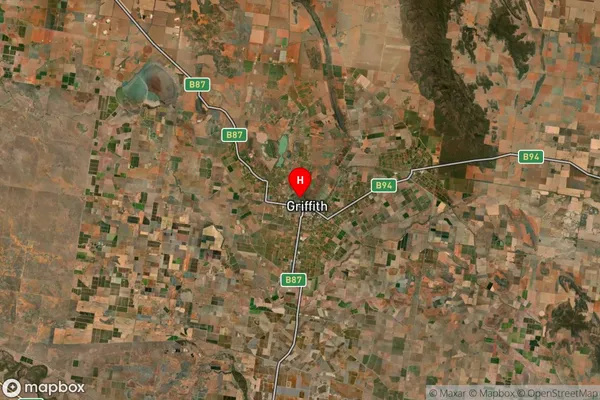 Griffith,New South Wales Satellite Map