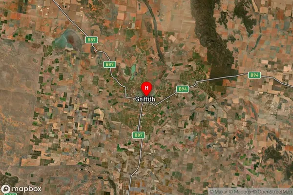 Griffith Dc,New South Wales Satellite Map