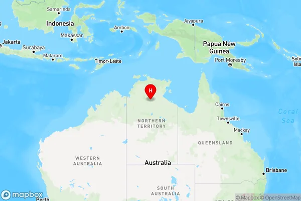 Larrimah,Northern Territory Region Map