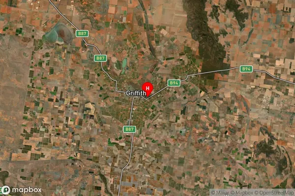 Griffith East,New South Wales Satellite Map