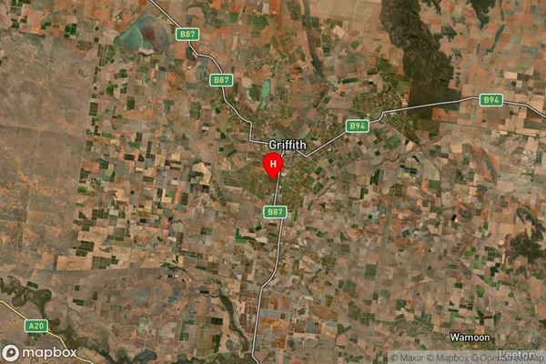 Hanwood,New South Wales Satellite Map