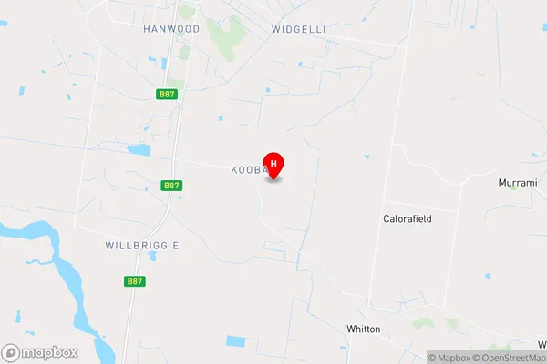 Kooba,New South Wales Area Map