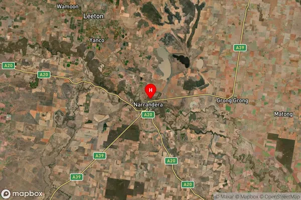 Narrandera,New South Wales Satellite Map