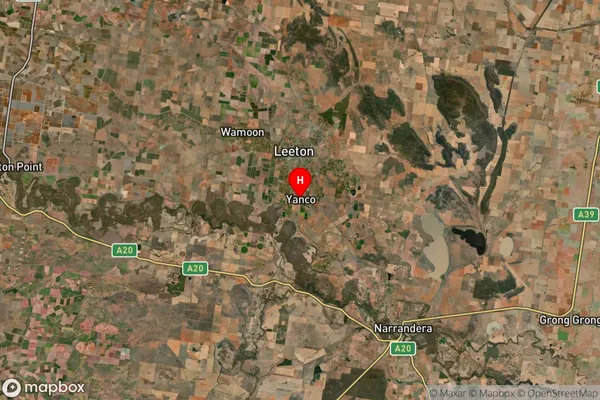 Yanco,New South Wales Satellite Map