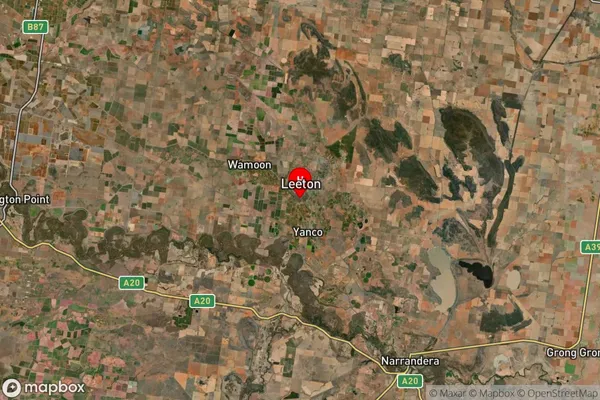 Leeton,New South Wales Satellite Map