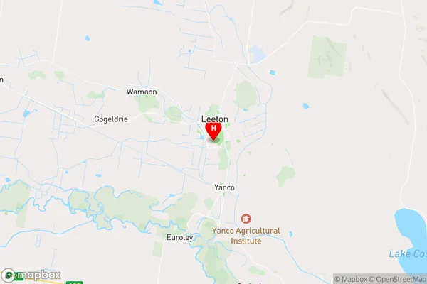 Leeton,New South Wales Area Map