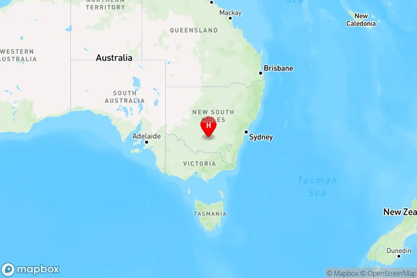 Merungle Hill,New South Wales Region Map