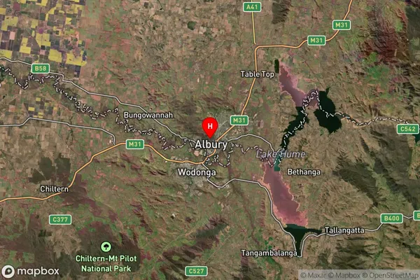 Albury Msc,New South Wales Satellite Map