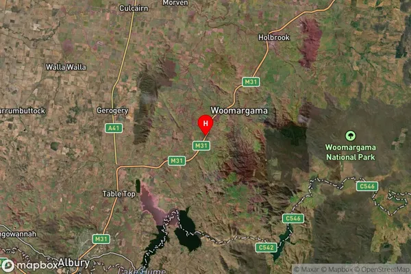 Mullengandra,New South Wales Satellite Map