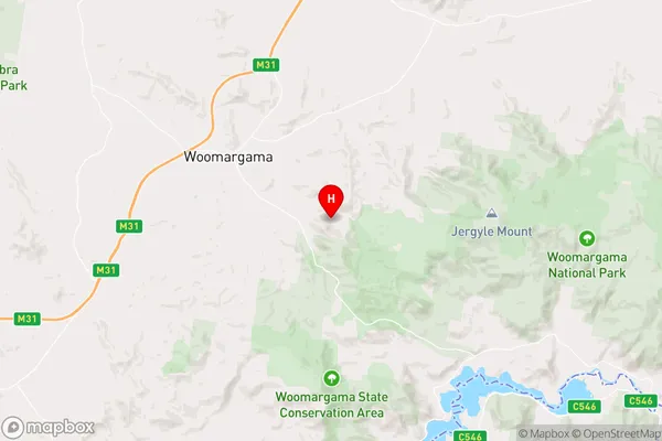 Woomargama,New South Wales Area Map