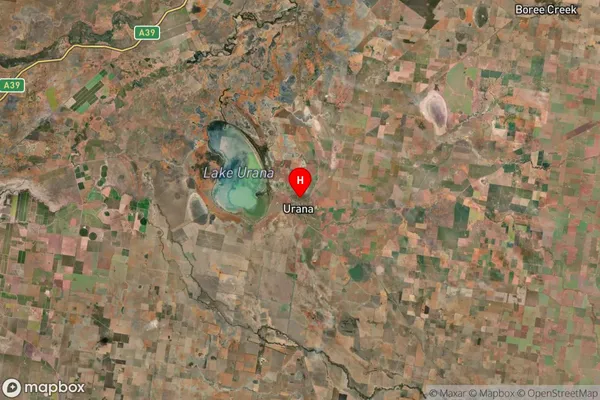 Urana,New South Wales Satellite Map